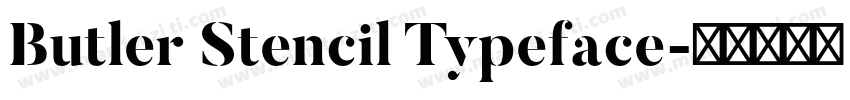 Butler Stencil Typeface字体转换